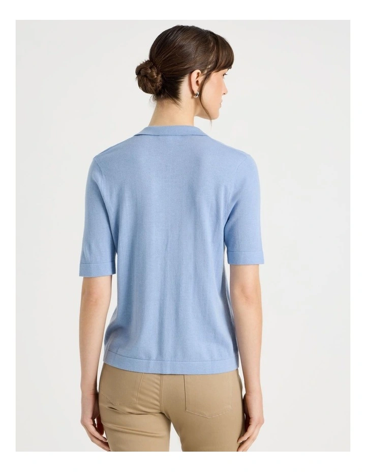 Short Sleeve Polo Knit image 6