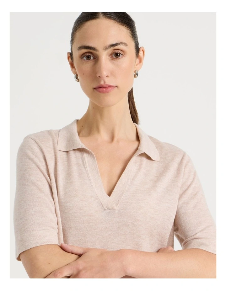 Short Sleeve Polo Knit image 4