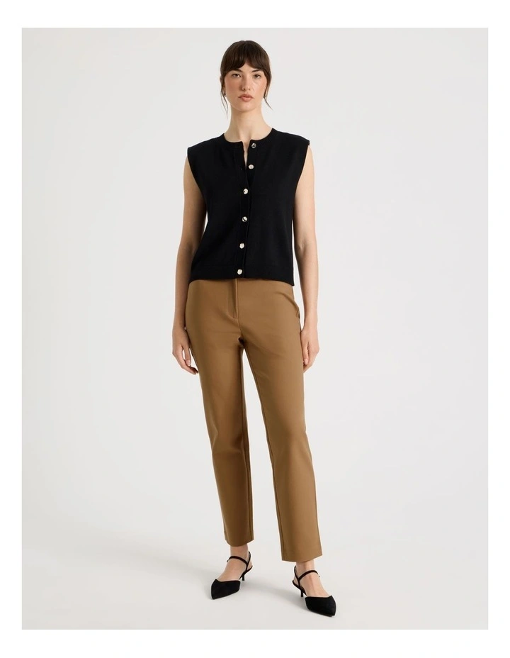 Sleeveless Button Thru Knit image 3