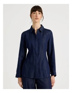 Long Sleeve Tencel Denim Shirt