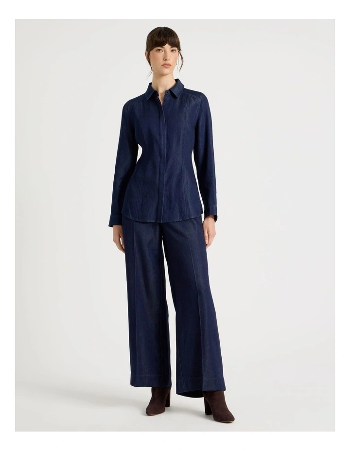 Long Sleeve Tencel Denim Shirt image 2