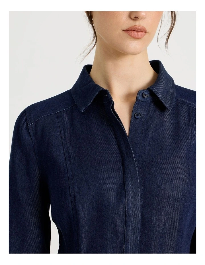 Long Sleeve Tencel Denim Shirt image 6