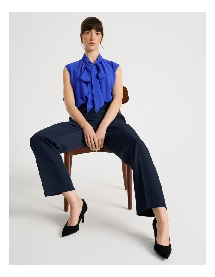 Sleeveless Georgette Top in Cobalt image 6