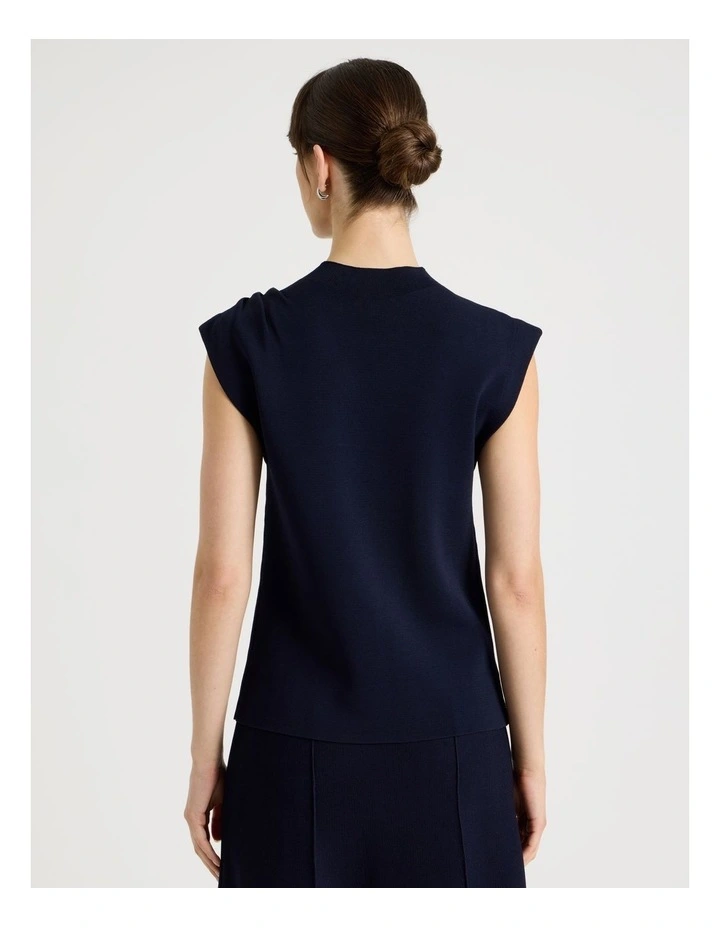 Milano Sleeveless Top in Navy image 6