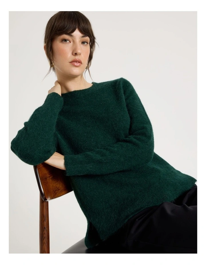 Alpaca Blend Knit in Forest image 1