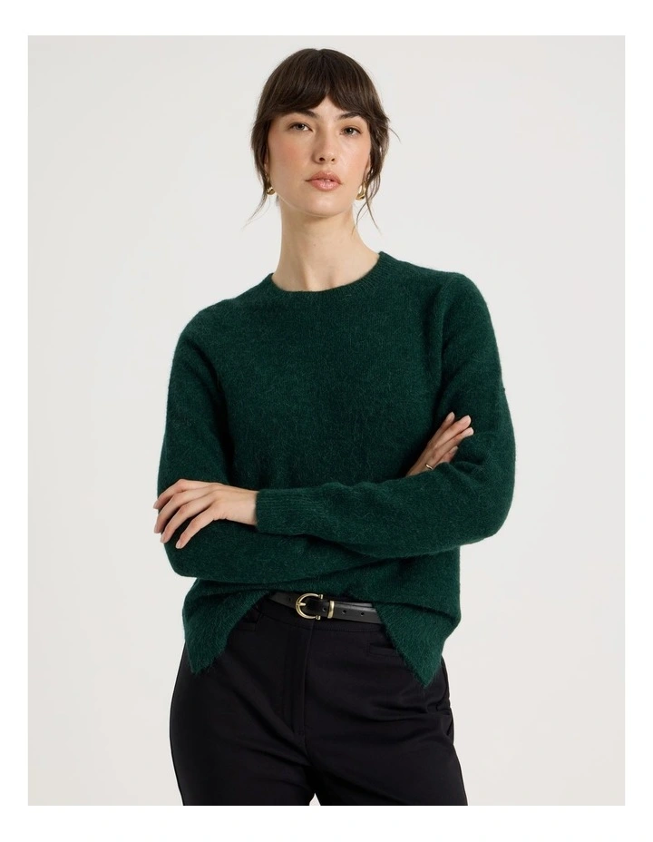 Alpaca Blend Knit in Forest image 2