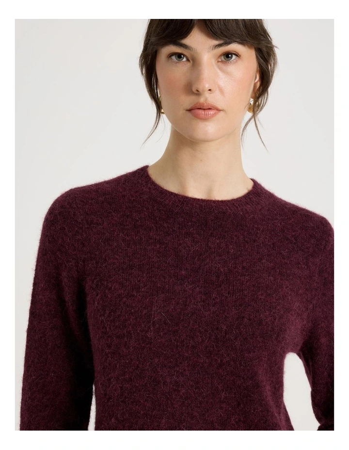 Alpaca Blend Knit in Plum image 2