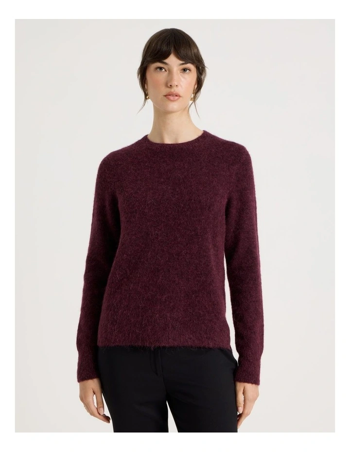 Alpaca Blend Knit in Plum image 5