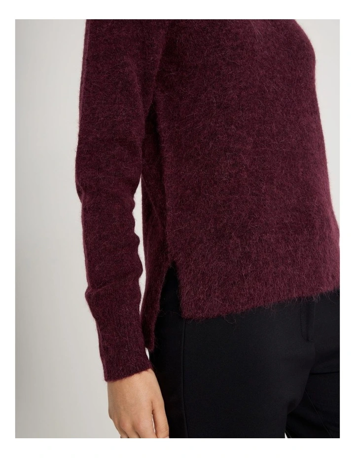 Alpaca Blend Knit in Plum image 7