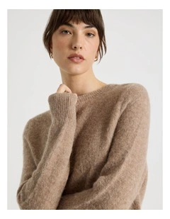 Alpaca Blend Knit in Chestnut