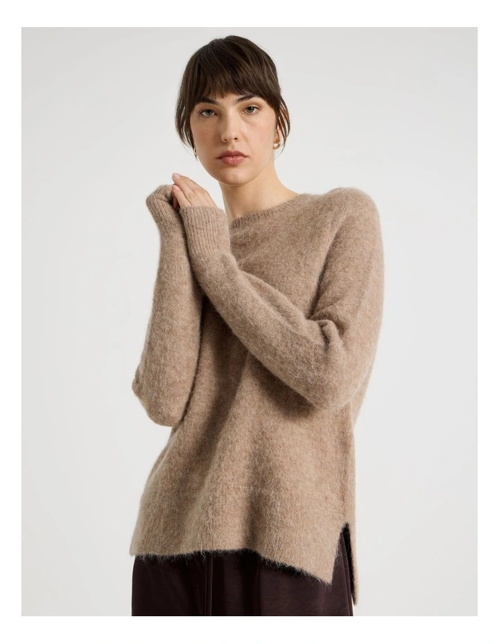 Alpaca Blend Knit in Chestnut image 4