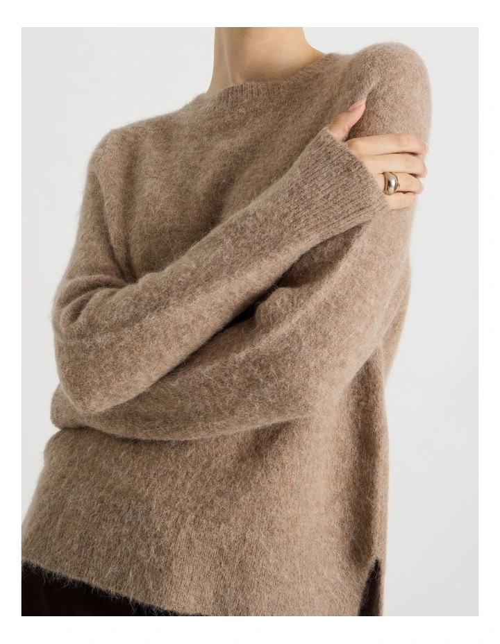 Alpaca Blend Knit in Chestnut image 5