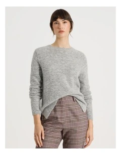 Alpaca Blend Knit in Grey