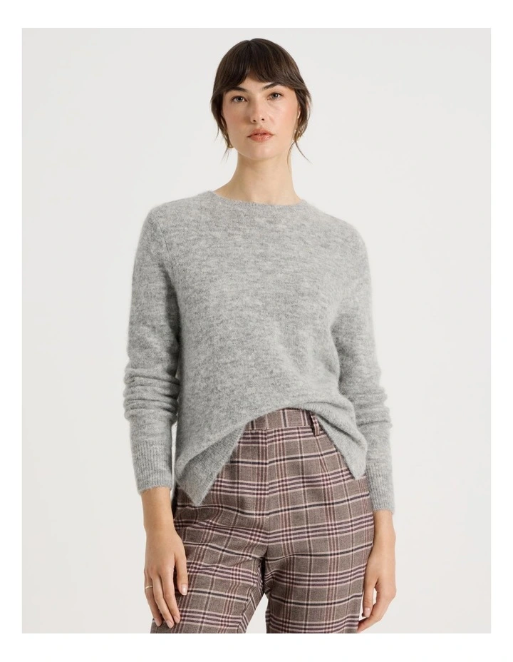 Alpaca Blend Knit in Grey image 1