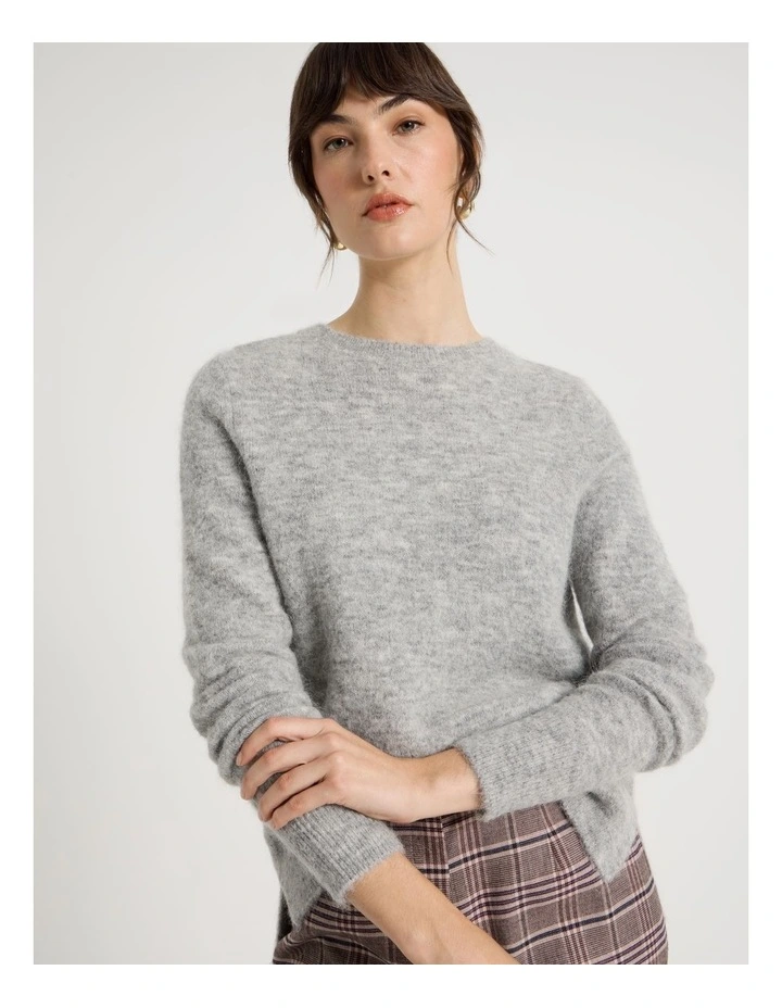 Alpaca Blend Knit in Grey image 2