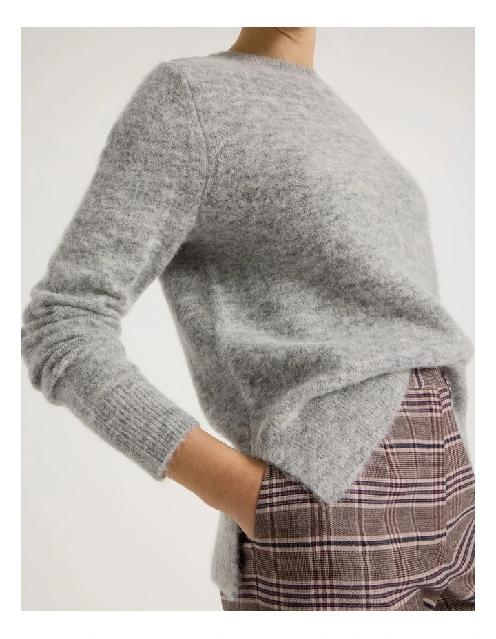 Alpaca Blend Knit in Grey image 4