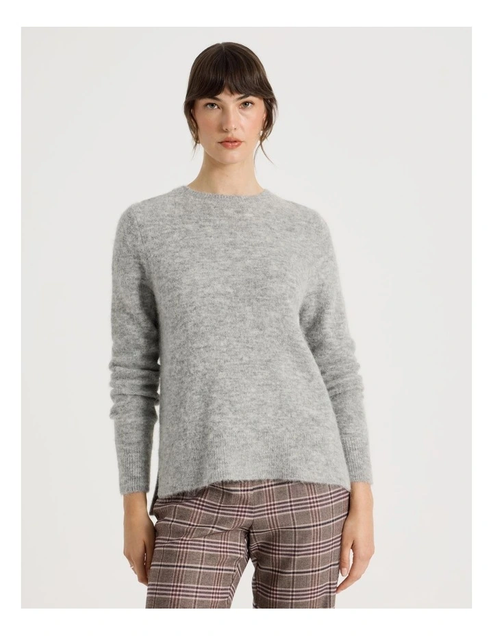 Alpaca Blend Knit in Grey image 5