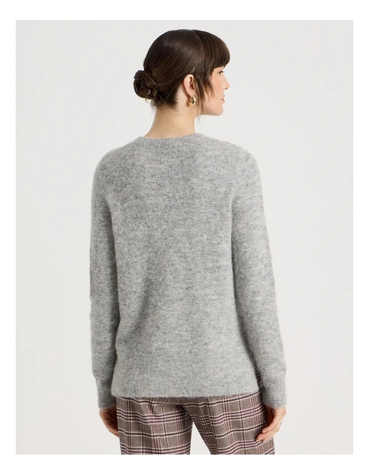 Alpaca Blend Knit in Grey image 6