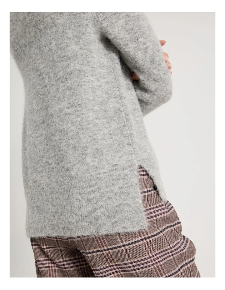 Alpaca Blend Knit in Grey image 7