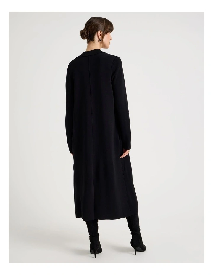 Milano Sleeveless Longline Vest in Black image 6