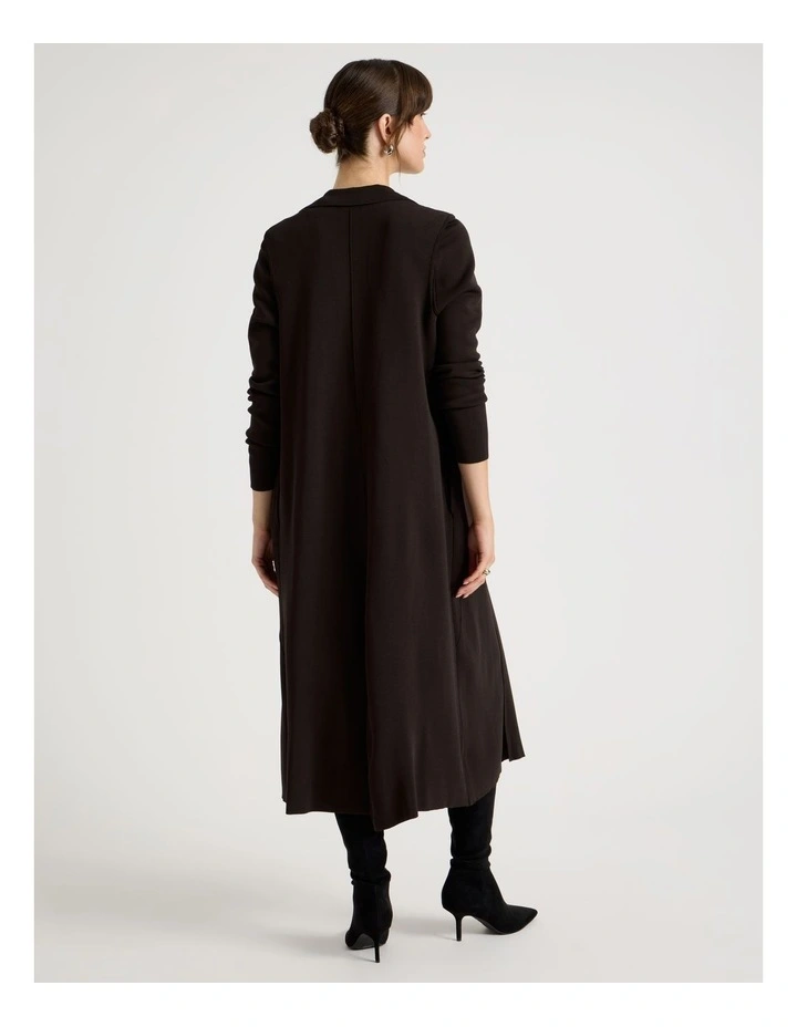 Milano Sleeveless Longline Vest in Brown image 6