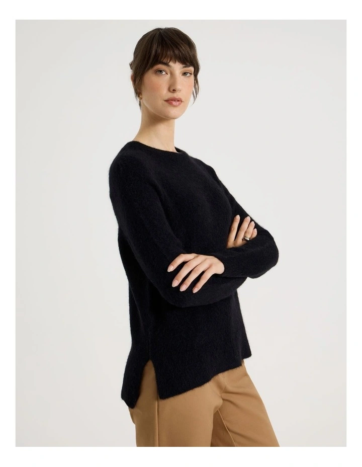 Alpaca Blend Knit in Black image 2