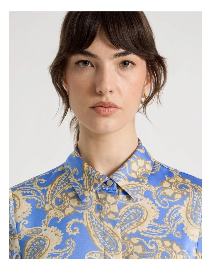 Long Sleeve Blouse in Paisley Print image 4