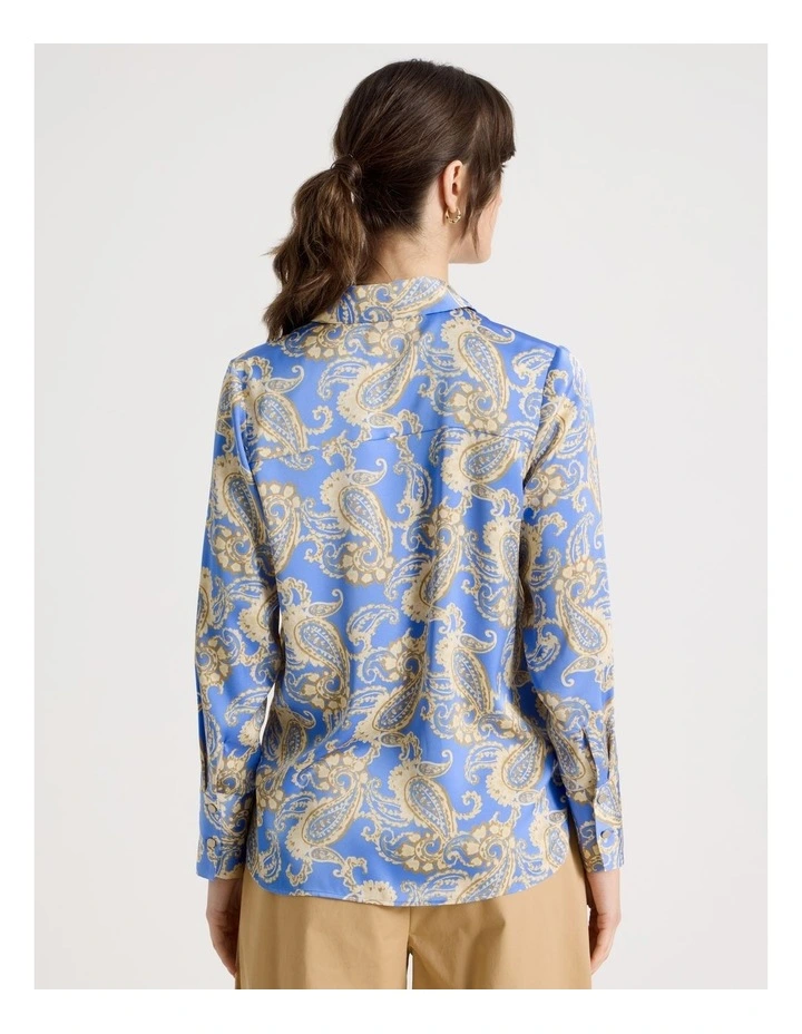 Long Sleeve Blouse in Paisley Print image 6