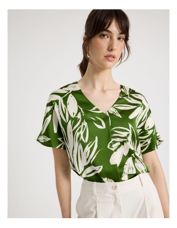 GREEN LEAF PRINT colour