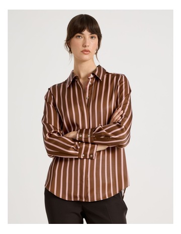 Pink/Caramel Stripe colour