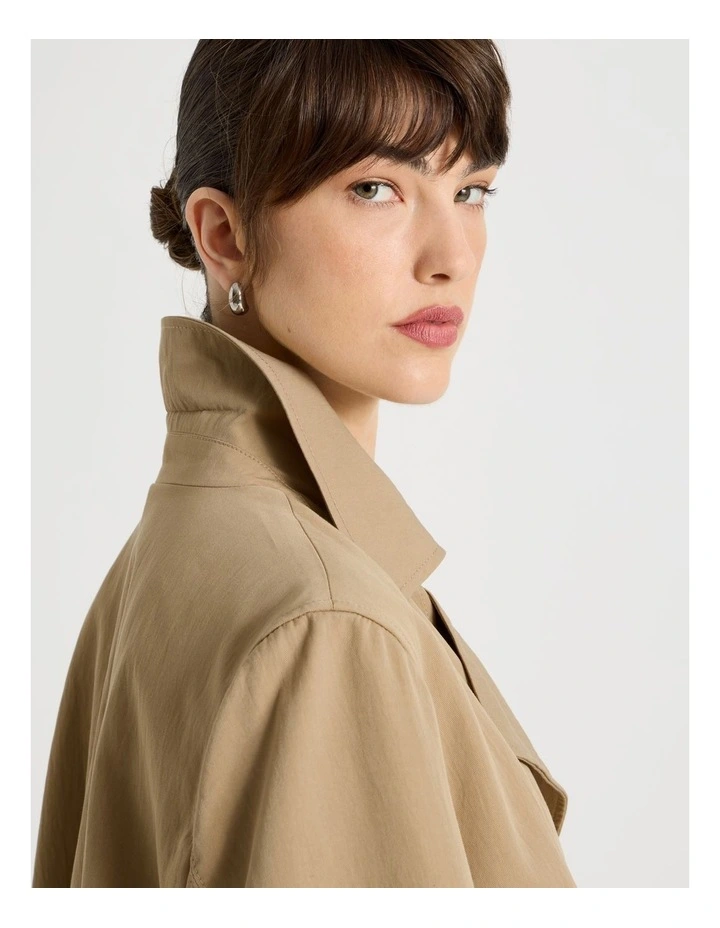 Weekend Trench Coat in Stone image 3