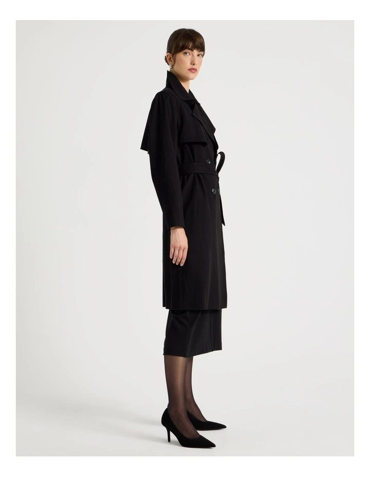 Weekend Trench Coat in Black image 1