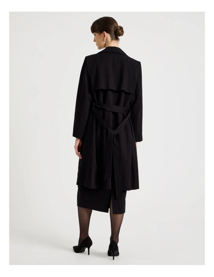 Weekend Trench Coat in Black image 6