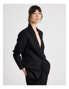 Single Breasted Blazer in Black