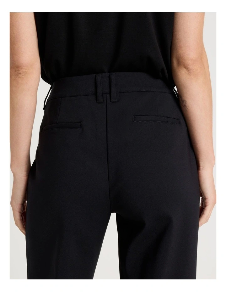 Compact Sateen Pants in Black image 6