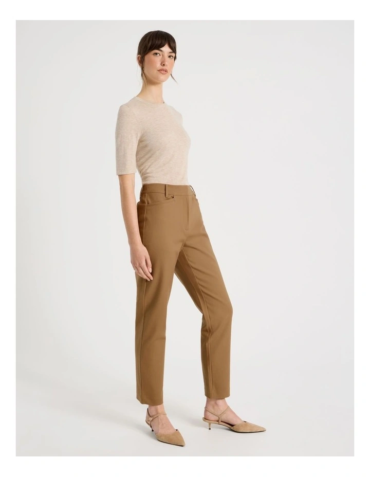 Compact Sateen Pants in Stone image 3