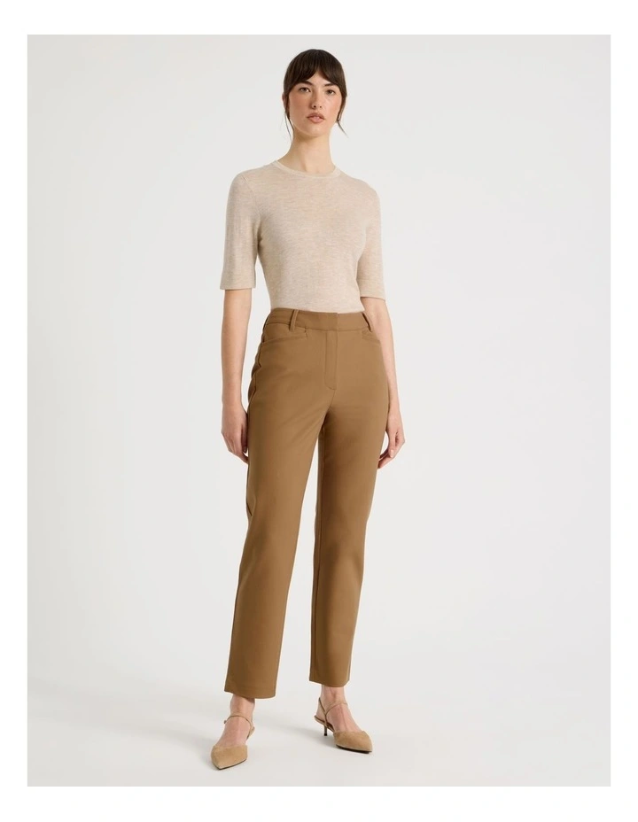 Compact Sateen Pants in Stone image 5