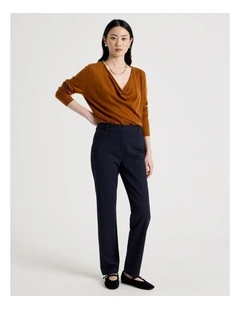 Compact Sateen Pants in Indigo