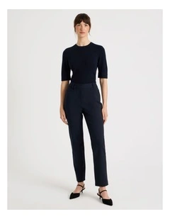 Compact Sateen Pants in Indigo