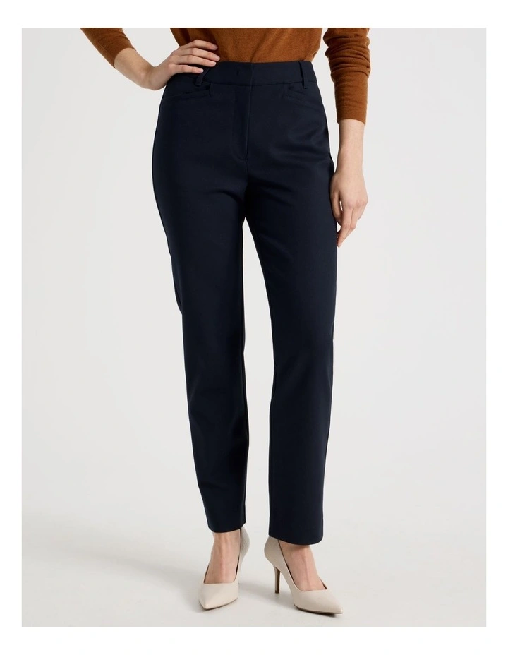 Compact Sateen Pants in Indigo image 2
