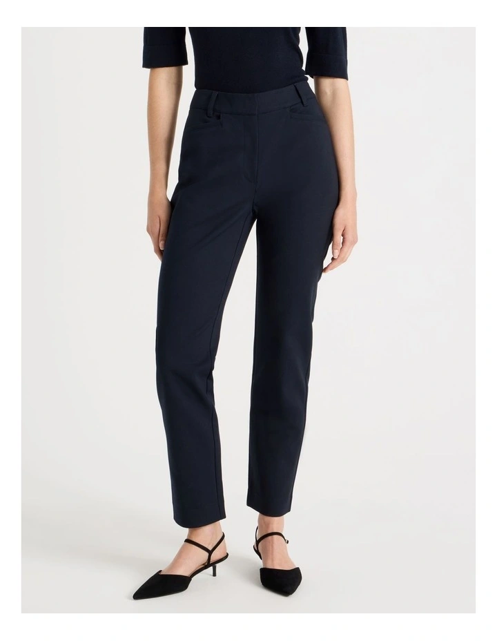 Compact Sateen Pants in Indigo image 2