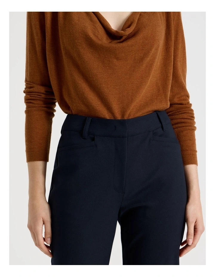 Compact Sateen Pants in Indigo image 4