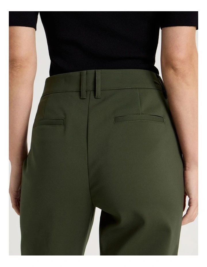 Compact Sateen Pants in Khaki image 6