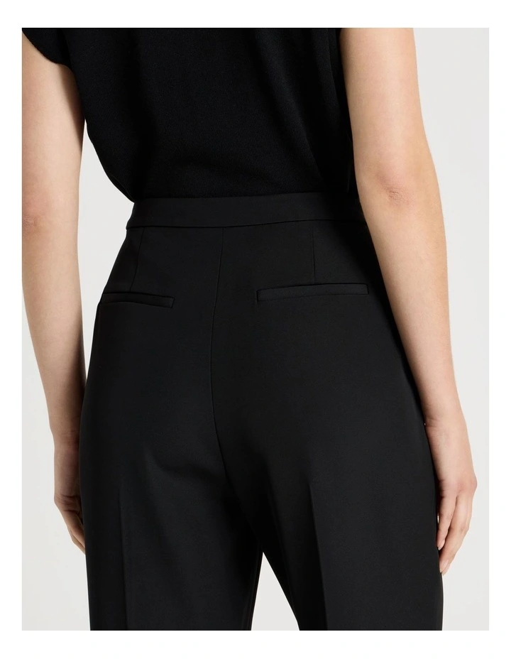 Drape Twill Straight Leg Pants in Black image 5