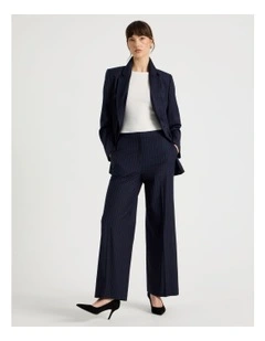 Pinstripe Straight Leg Pants Multicolour