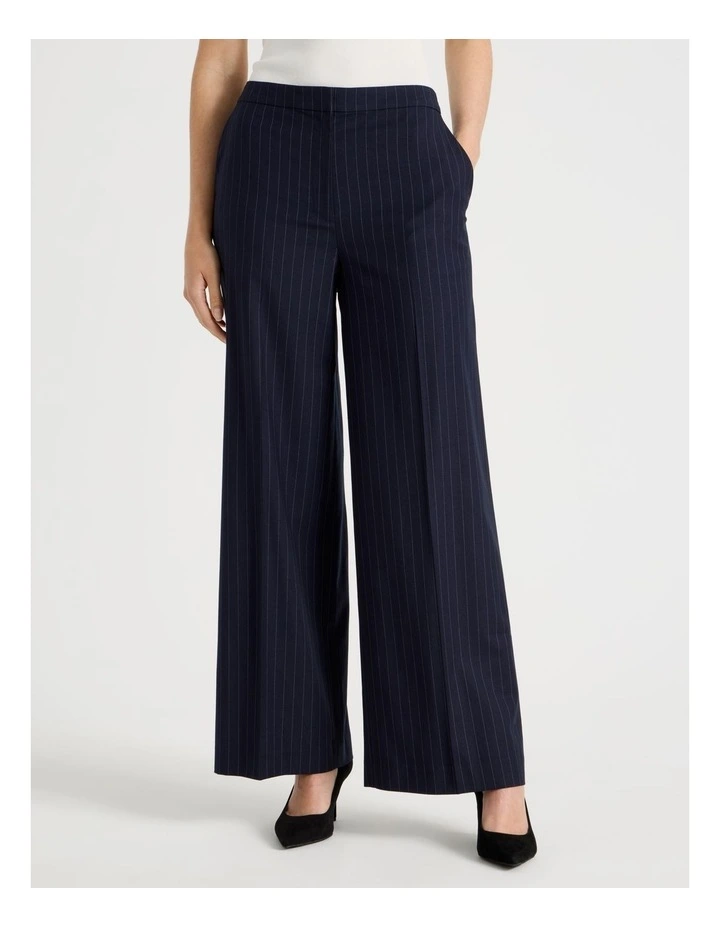 Pinstripe Straight Leg Pants Multicolour image 2