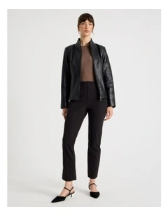 Techno Stretch Straight Leg Pant in Black