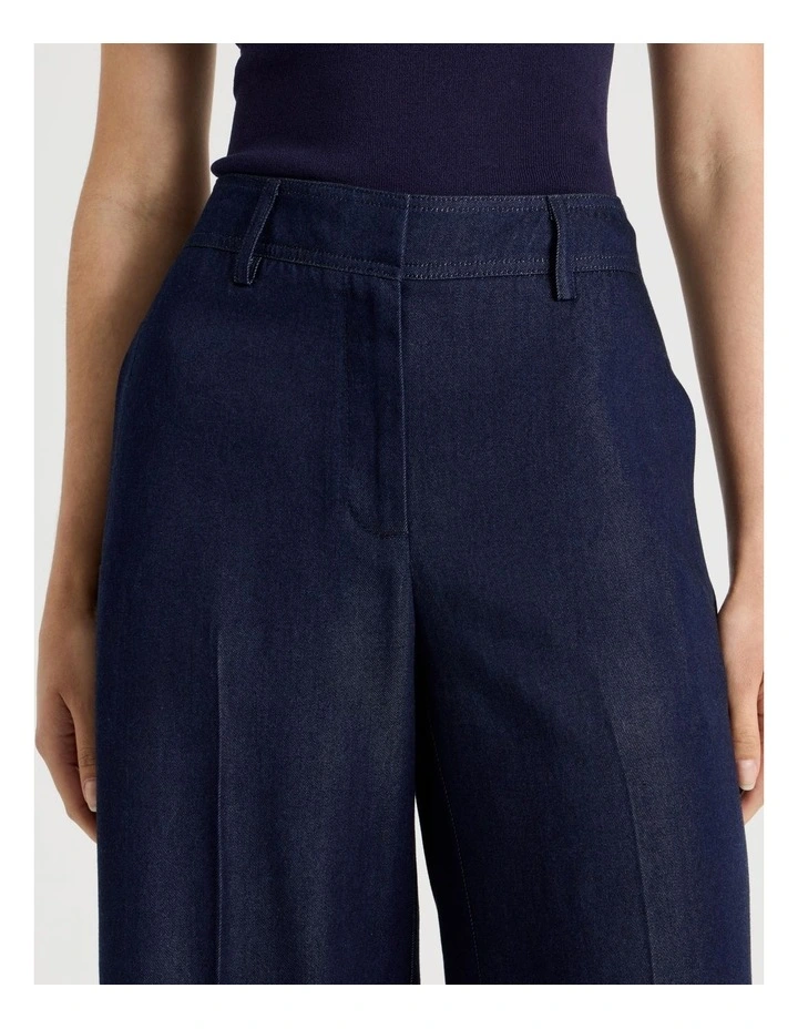 Lyocell Denim Wide Leg Pants image 4