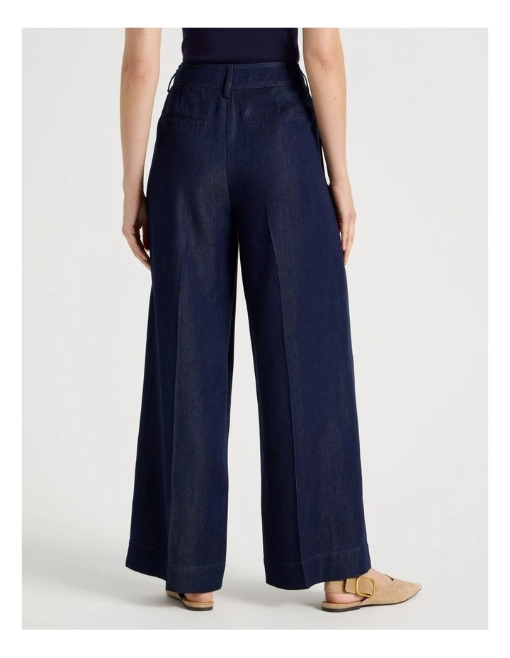 Lyocell Denim Wide Leg Pants image 5