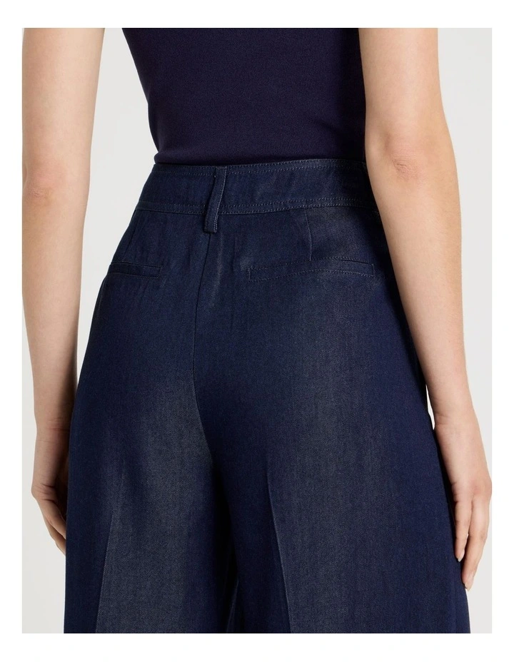 Lyocell Denim Wide Leg Pants image 6